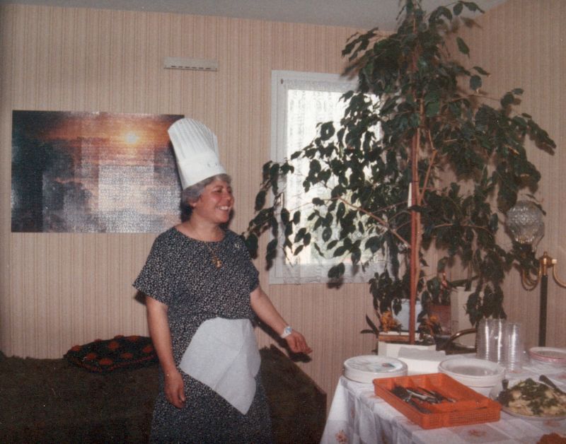  Domont, Rosa en tenue de cuisinier