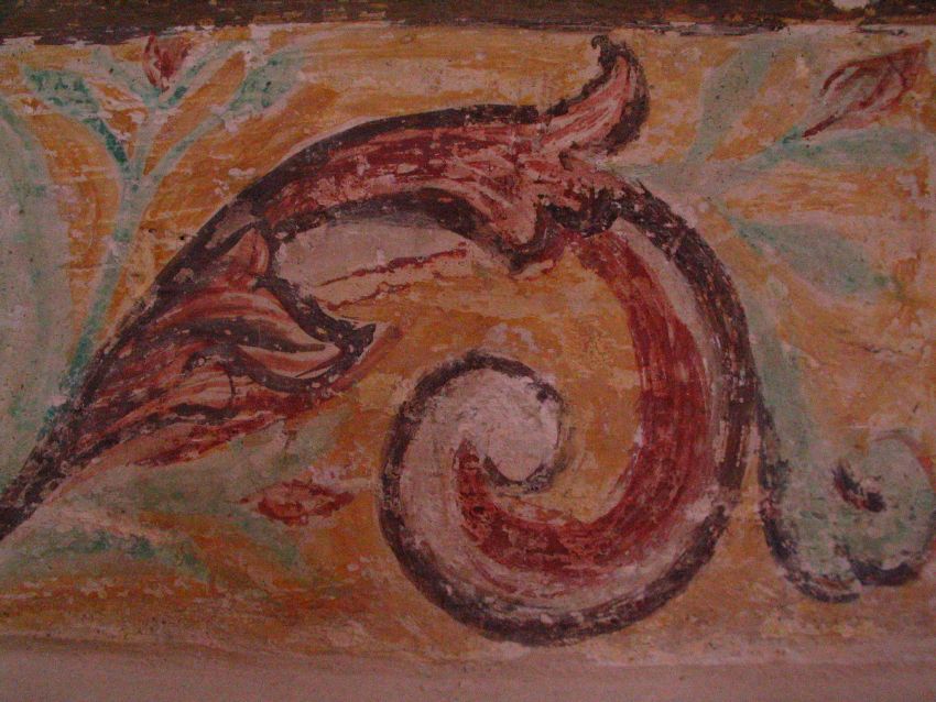 fresques de l'glise d'Aullne : dtail