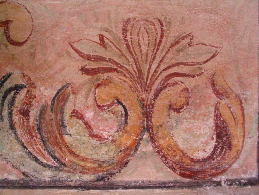 fresques de l'glise d'Aullne : dtail