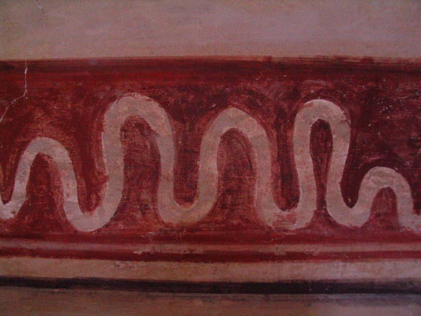 fresques de l'glise d'Aullne : dtail